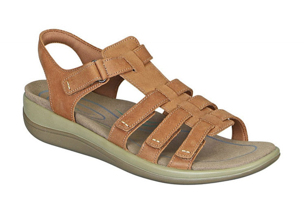 Orthofeet Amalfi Heel Strap Women's Sandal in Camel
