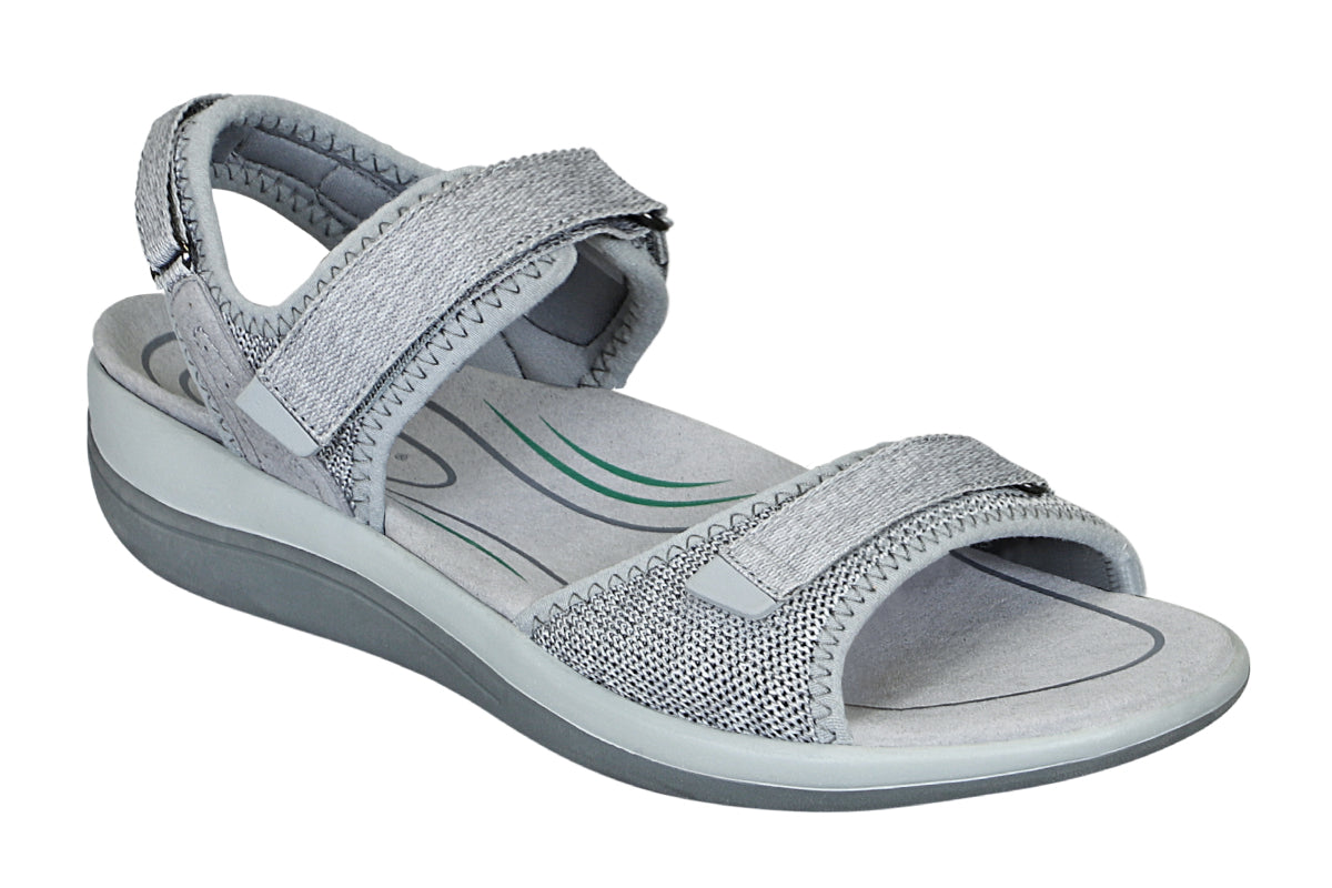 OrthoFeet Calypso Women's Sandals Heel Strap - Gray - 1