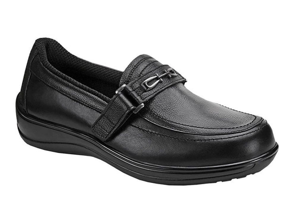 orthopedic dress shoes for women Orthofeet Women's Easy Slip-on 817 color-blue graduation Office party holiday dress high shoe with sneaker Color:White feather