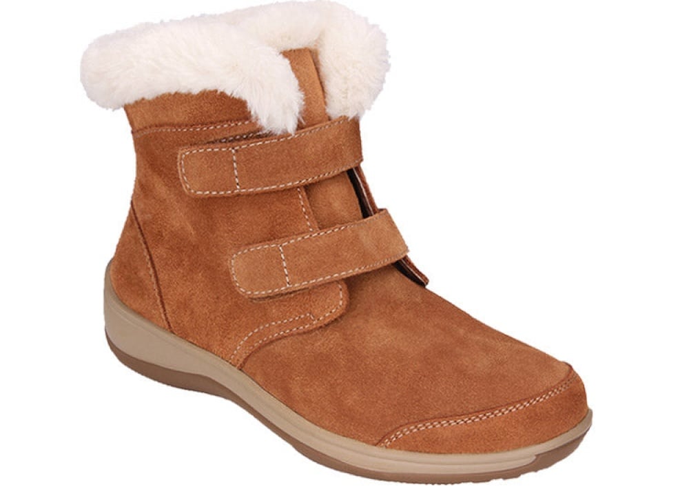 Orthofeet Florence Waterproof Cushioned Support Women's Boots in Camel