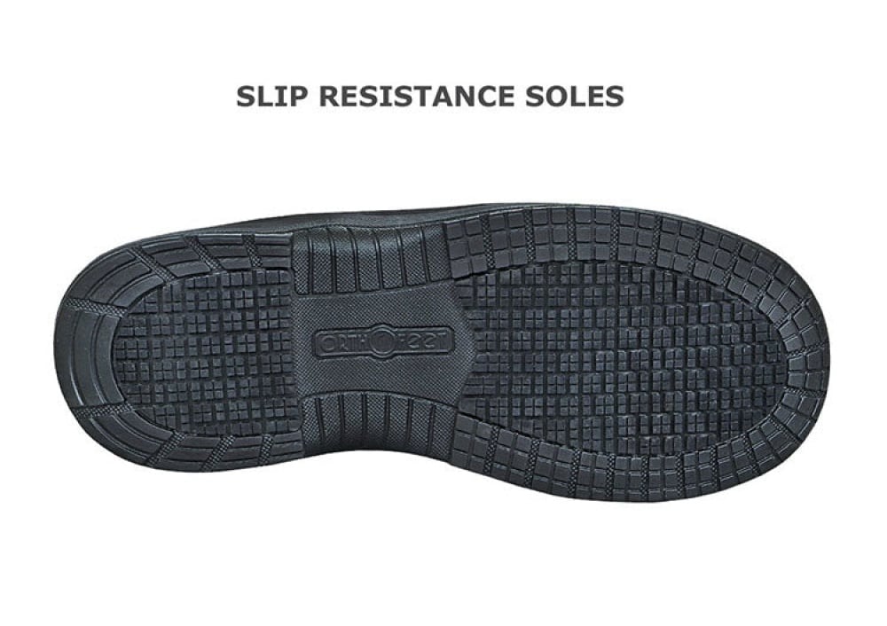 OrthoFeet Granite Work Boots Men's Work Boots - Black - 6