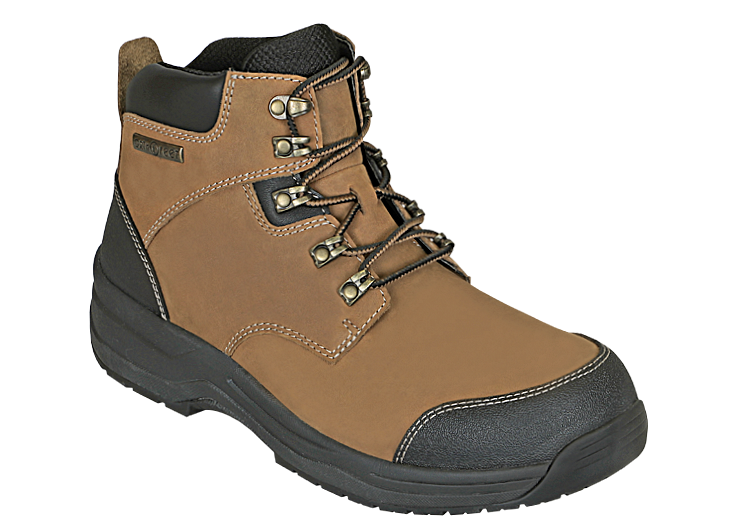 Orthofeet Granite Work Boots in Camel