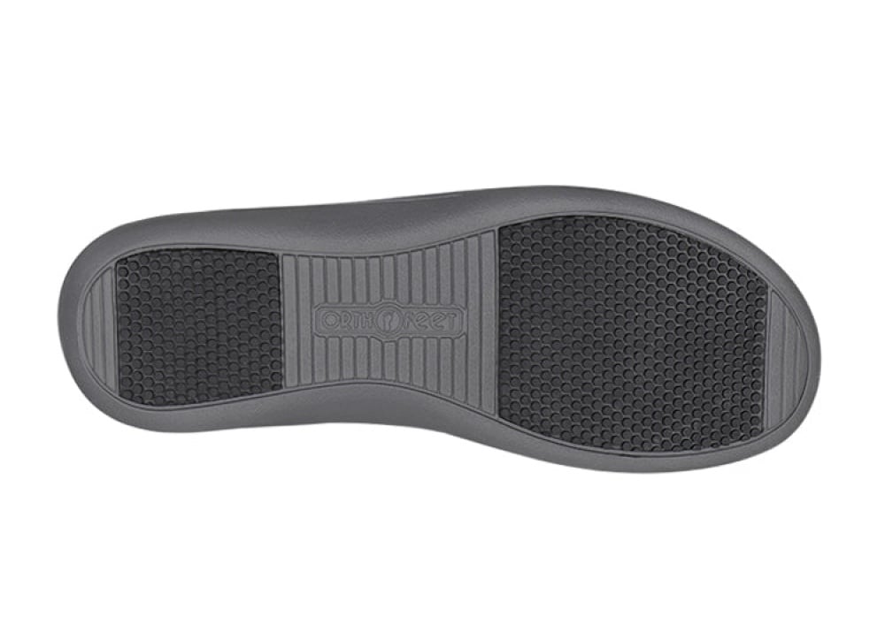 OrthoFeet Lyra Women's Sandals Heel Strap - Gray - 5