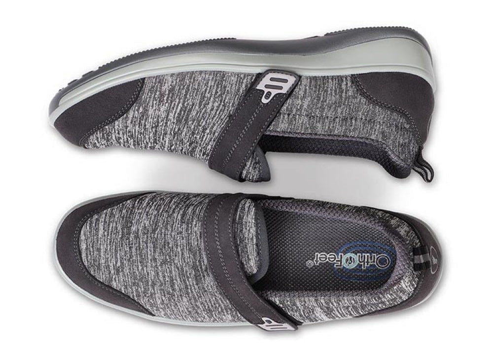 OrthoFeet Quincy Stretch Women's Casual Stretch - Gray - 11