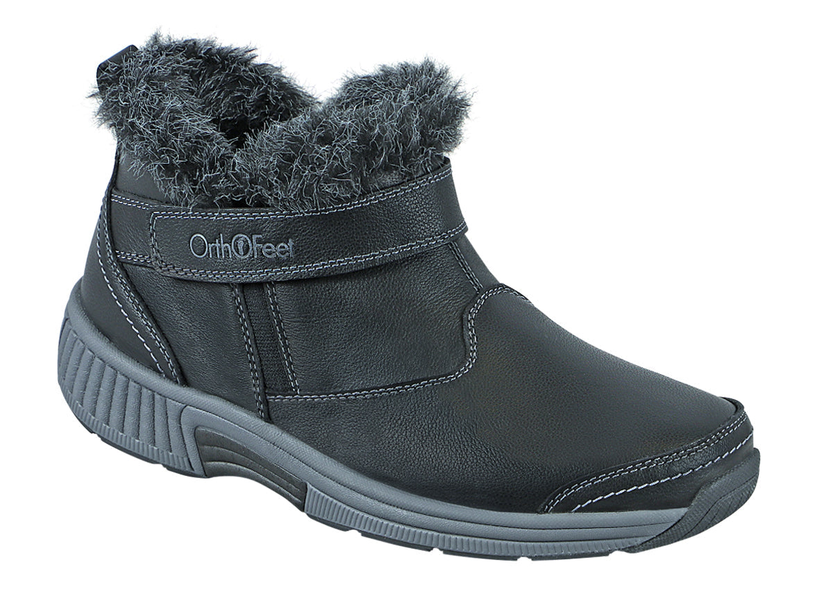 Orthofeet Siena Comfort Support Women's Boots in Black