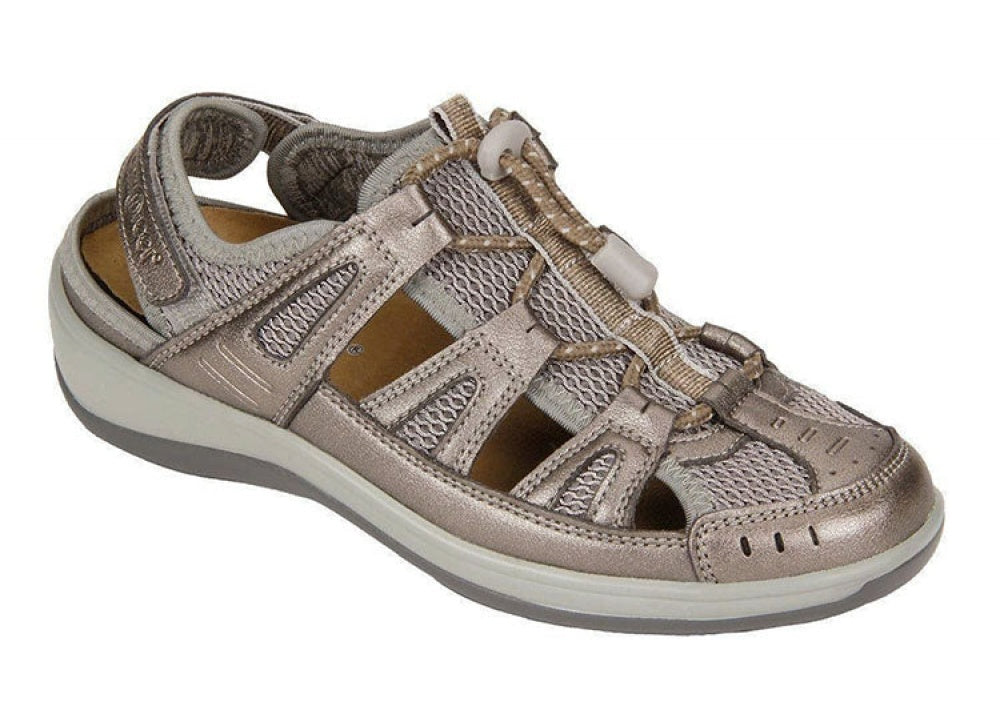 Orthofeet Verona Cushioned Support Women's Sandals in Pewter