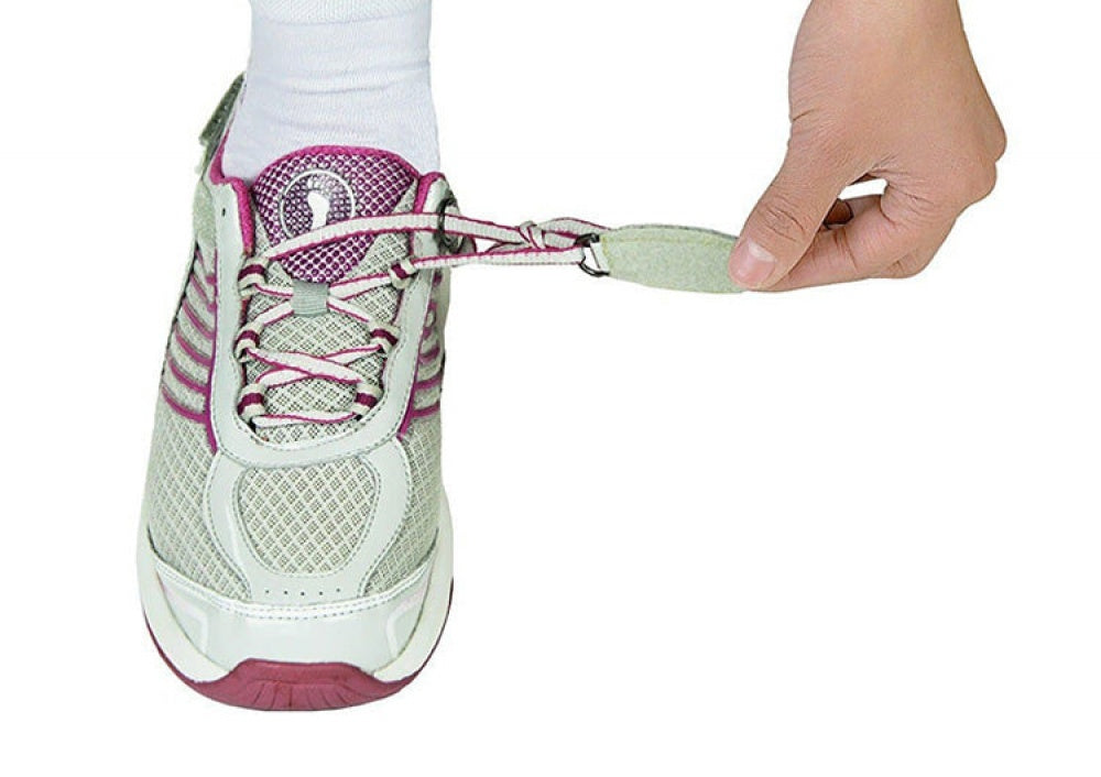 OrthoFeet Verve Tie Women's Sneakers Tie-Less Heel Strap - Fuchsia - 3