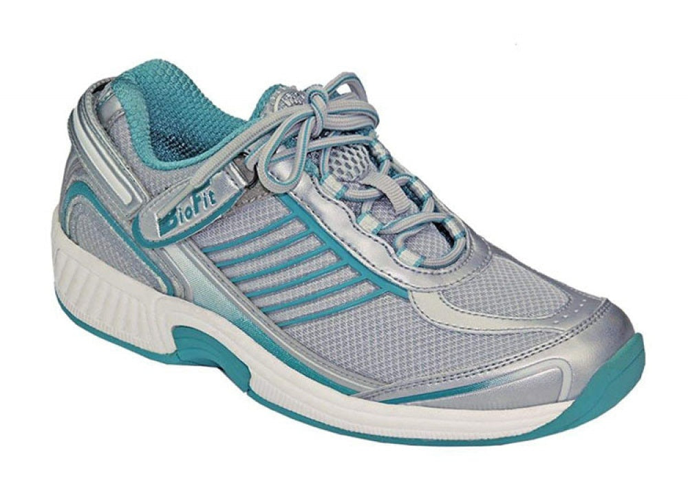 Orthofeet Verve Tie-Less Ortho-Cushion Support Women's Sneakers in Turquoise