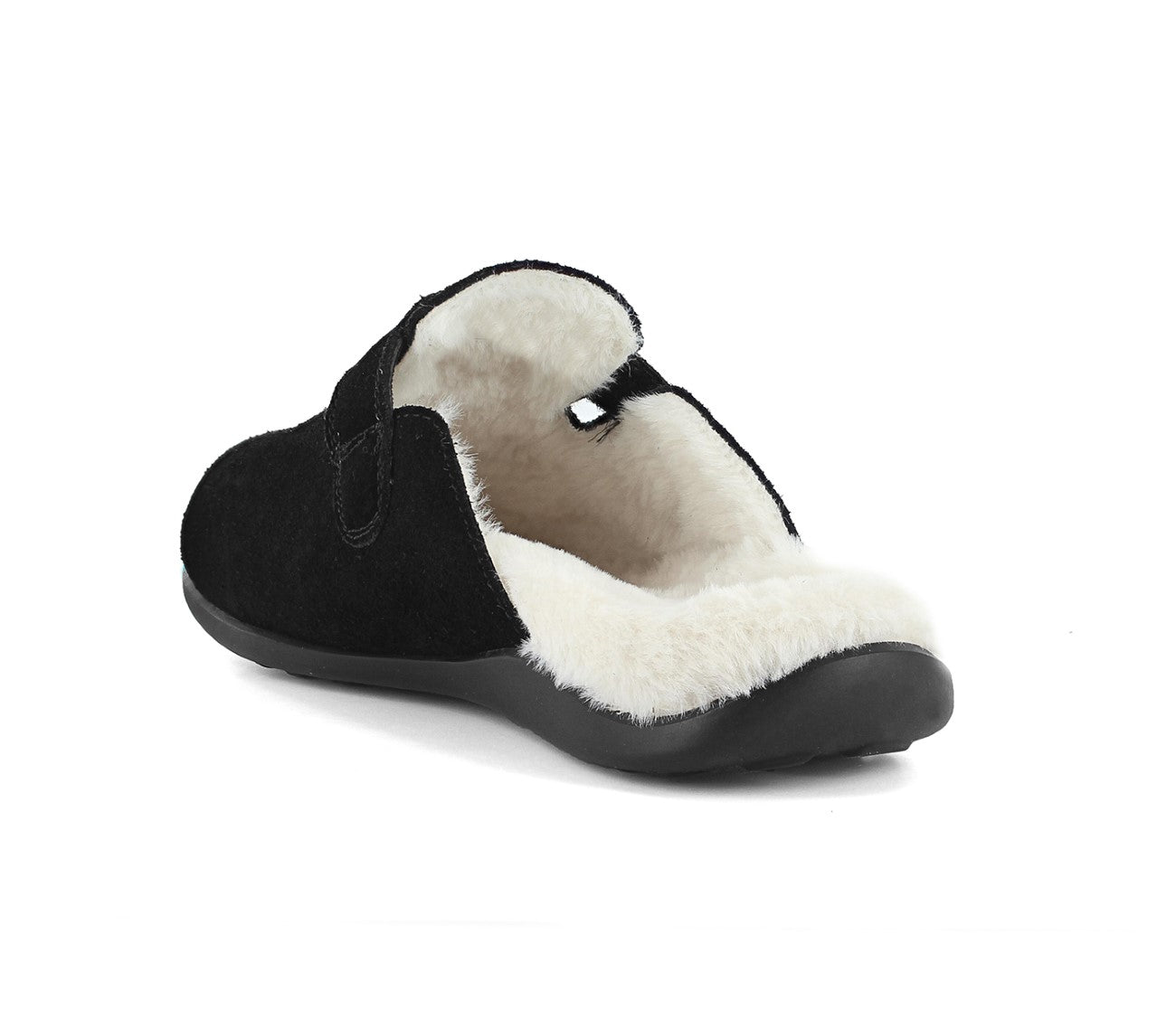 Strive Oslo Women's Comfort Clog Slipper - Black Ii - Back View