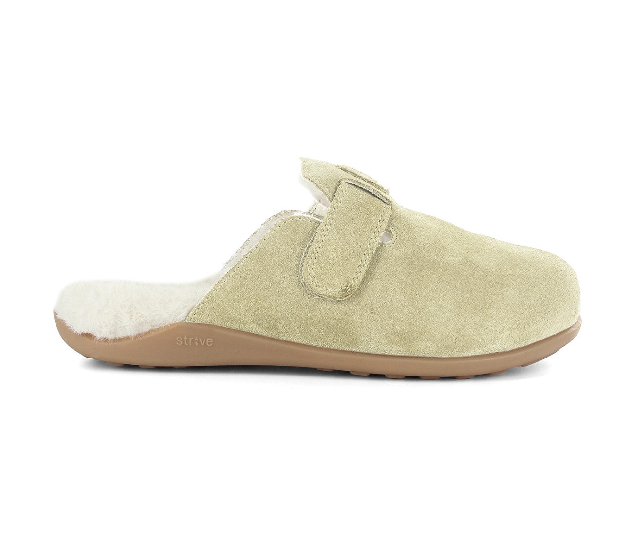 Strive Oslo Women's Comfort Clog Slipper - Sand - Side