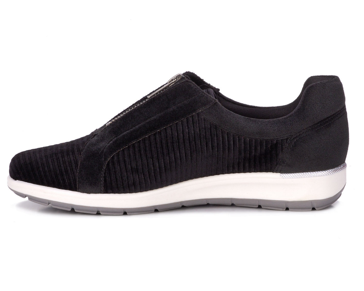 Ros Hommerson Oliver Women's Athleisure Sneaker - Black Corduroy - Inside View