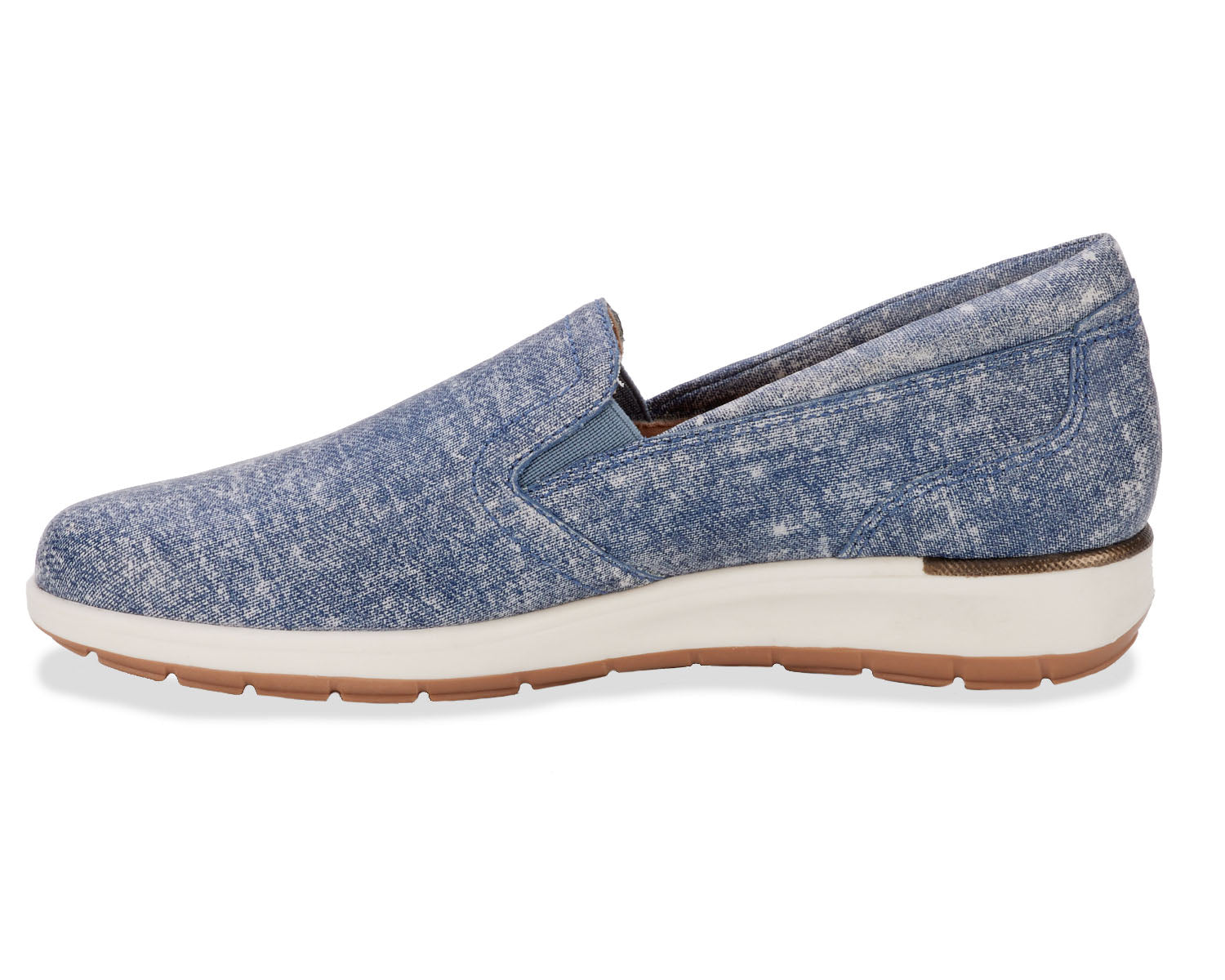 Ros Hommerson Orleans Women's Casual Sneaker - Denim Printed Leather - Inside View