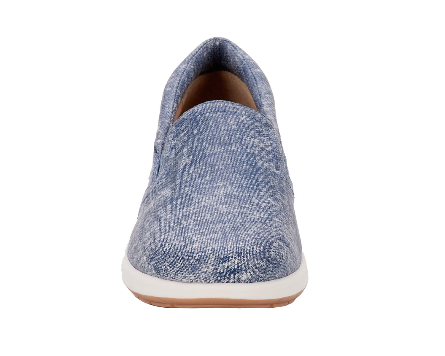 Ros Hommerson Orleans Women's Casual Sneaker - Denim Printed Leather - Front View