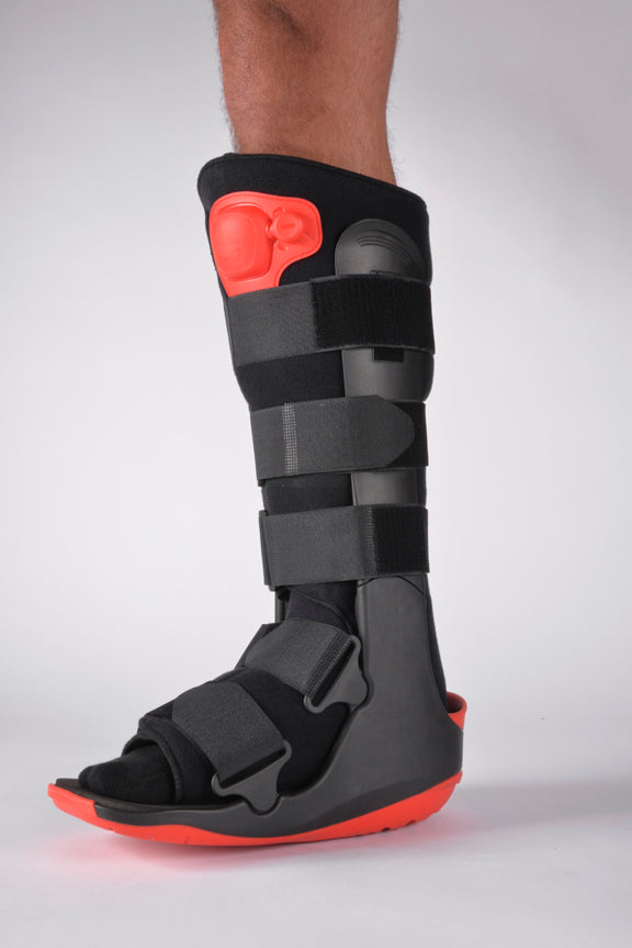 Ovation Air Walker Short and Tall Boot Generation 2 - Red Tall On Foot