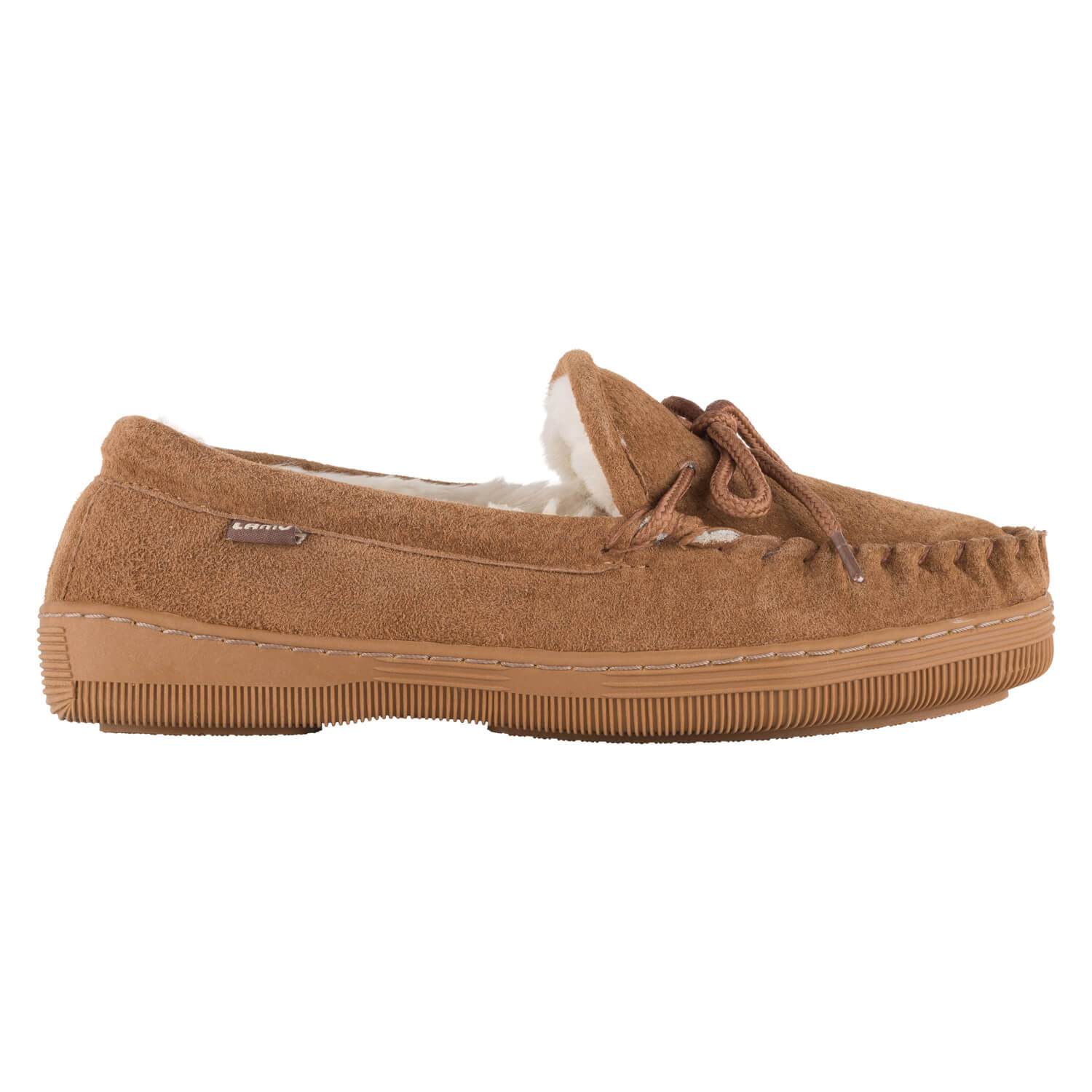 Lamo Women's Classic Moccasin Slipper in Chestnut