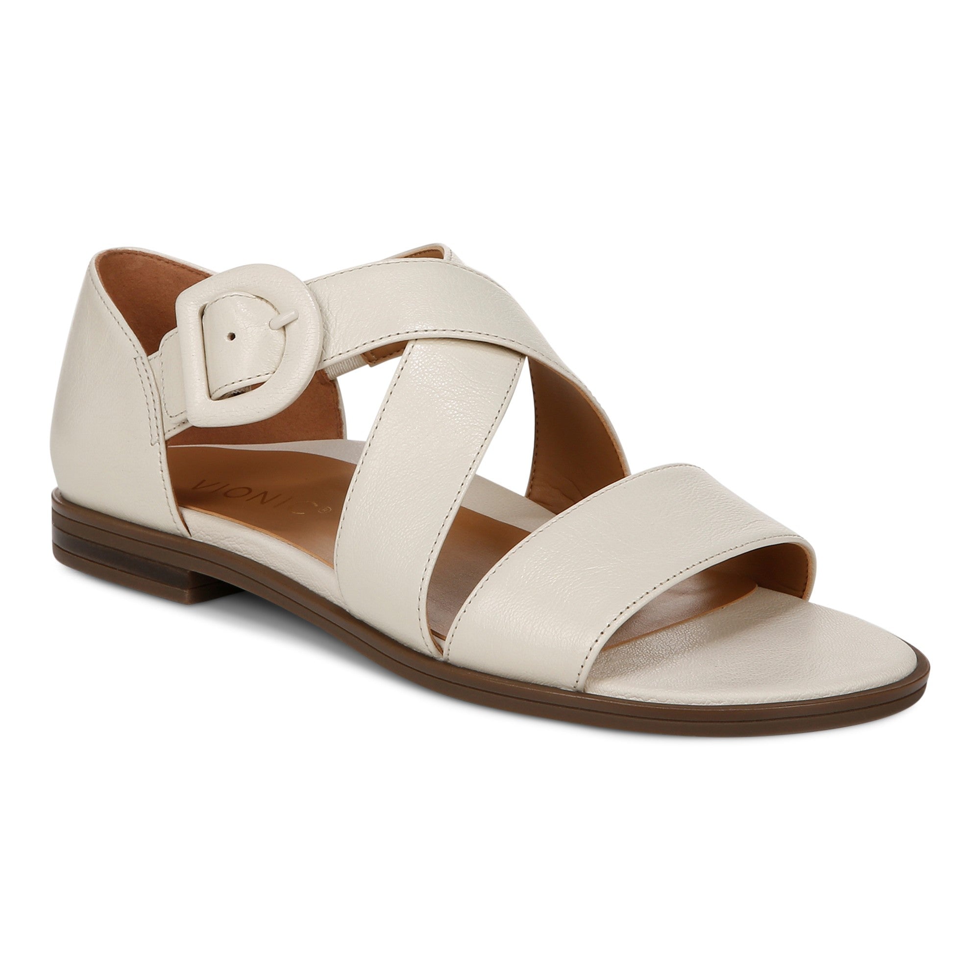 Vionic Pacifica - Women's Strappy Comfort Sandal in Cream
