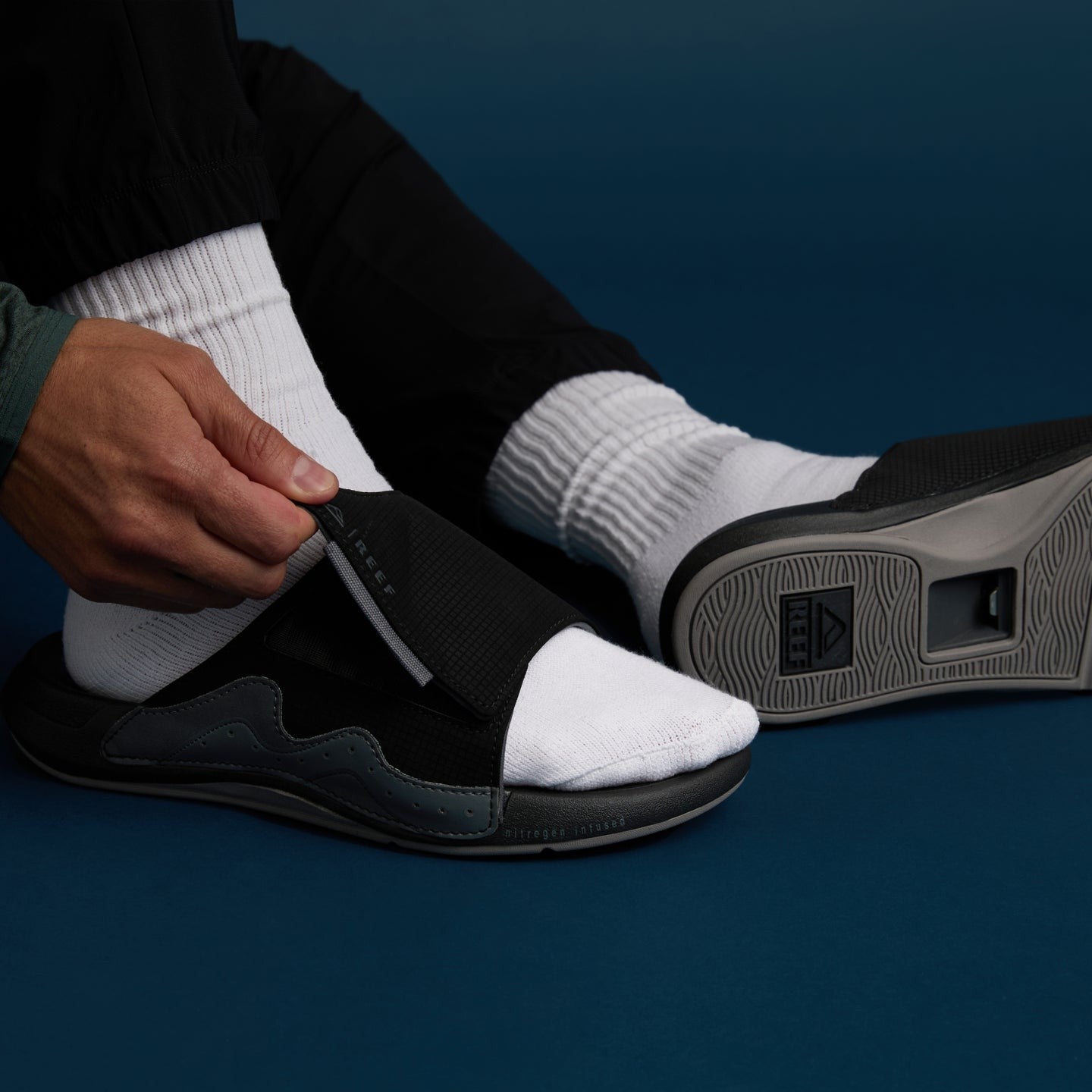 Reef Men's Slide Sandals Black/Grey Other