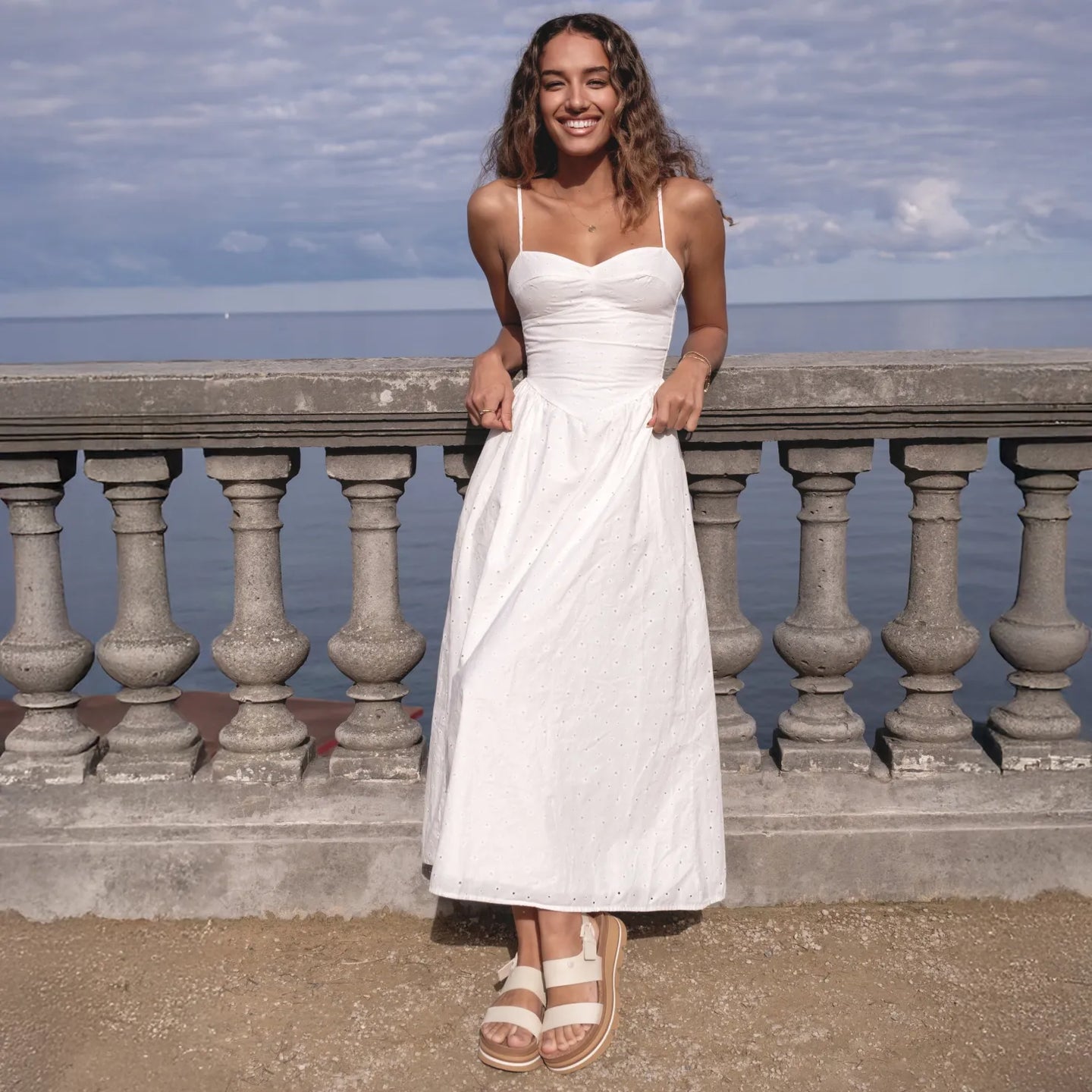 Reef Vista Luxe Liah view 3 - White/Tan