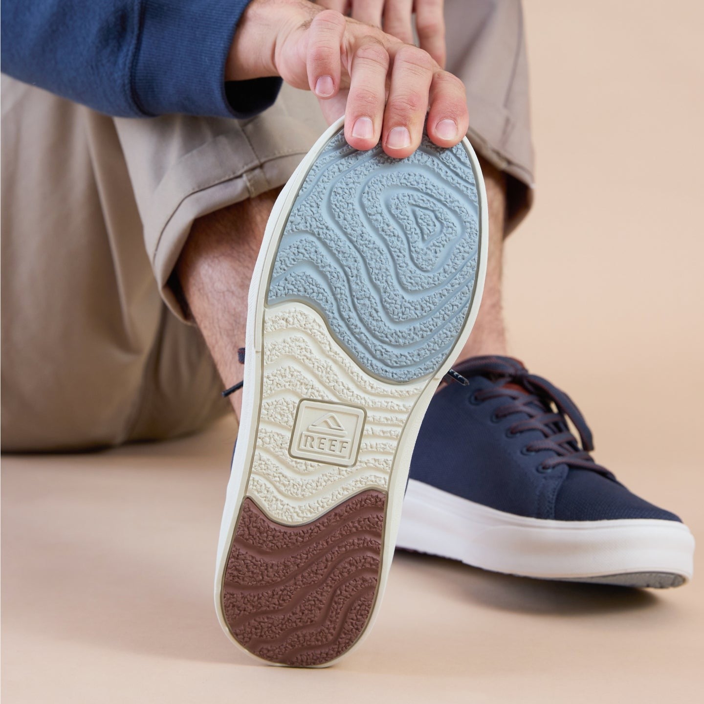 Reef Swellsole Atlantic Men's Flip Flops Navy/Cappuccino Other