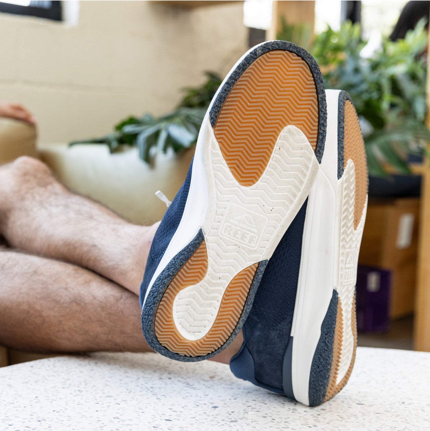 Reef Shoreline Del Mar Men's Flip Flops Navy Other