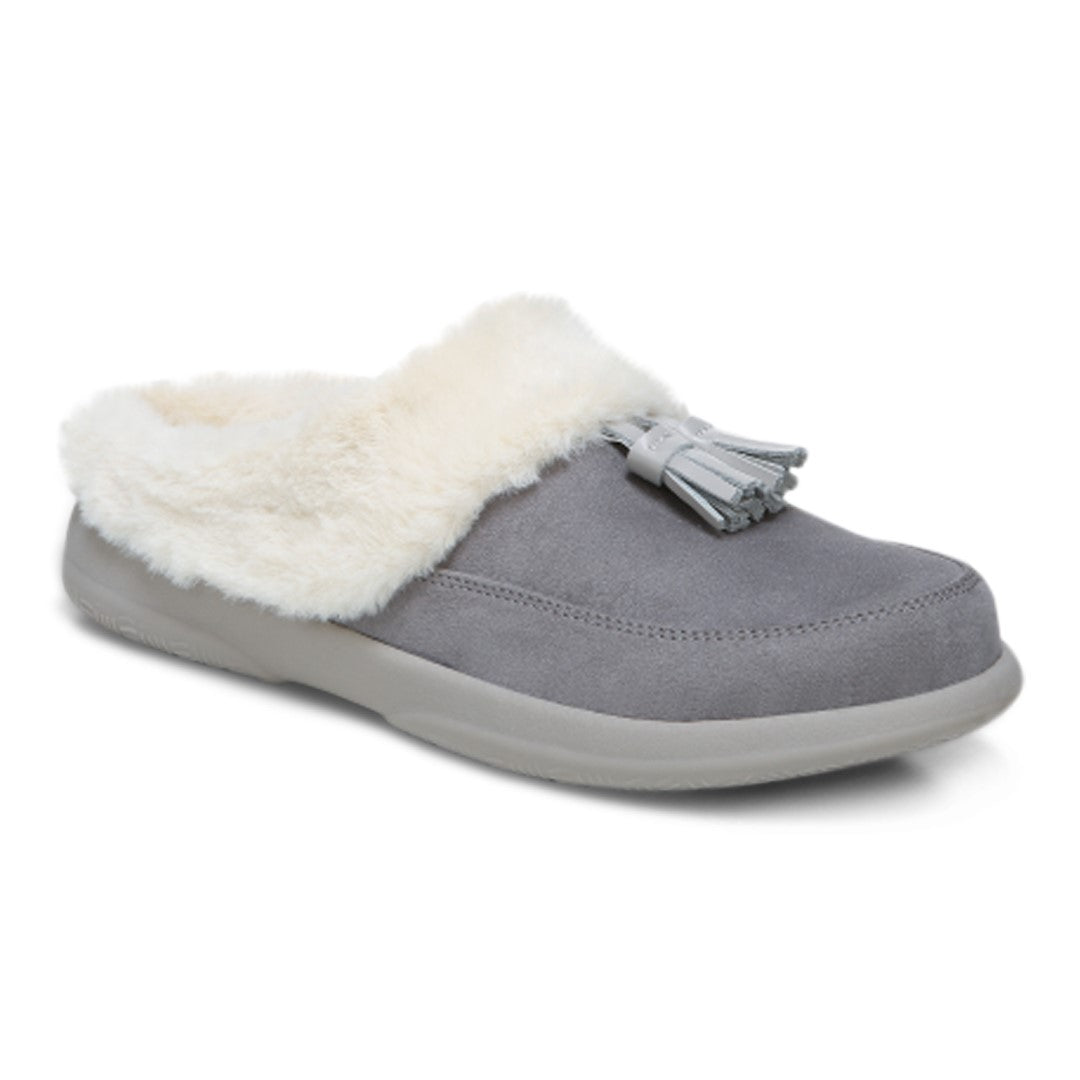 Vionic Perrin Women's Arch Supportive Slipper with Removable Insoles in Charcoal