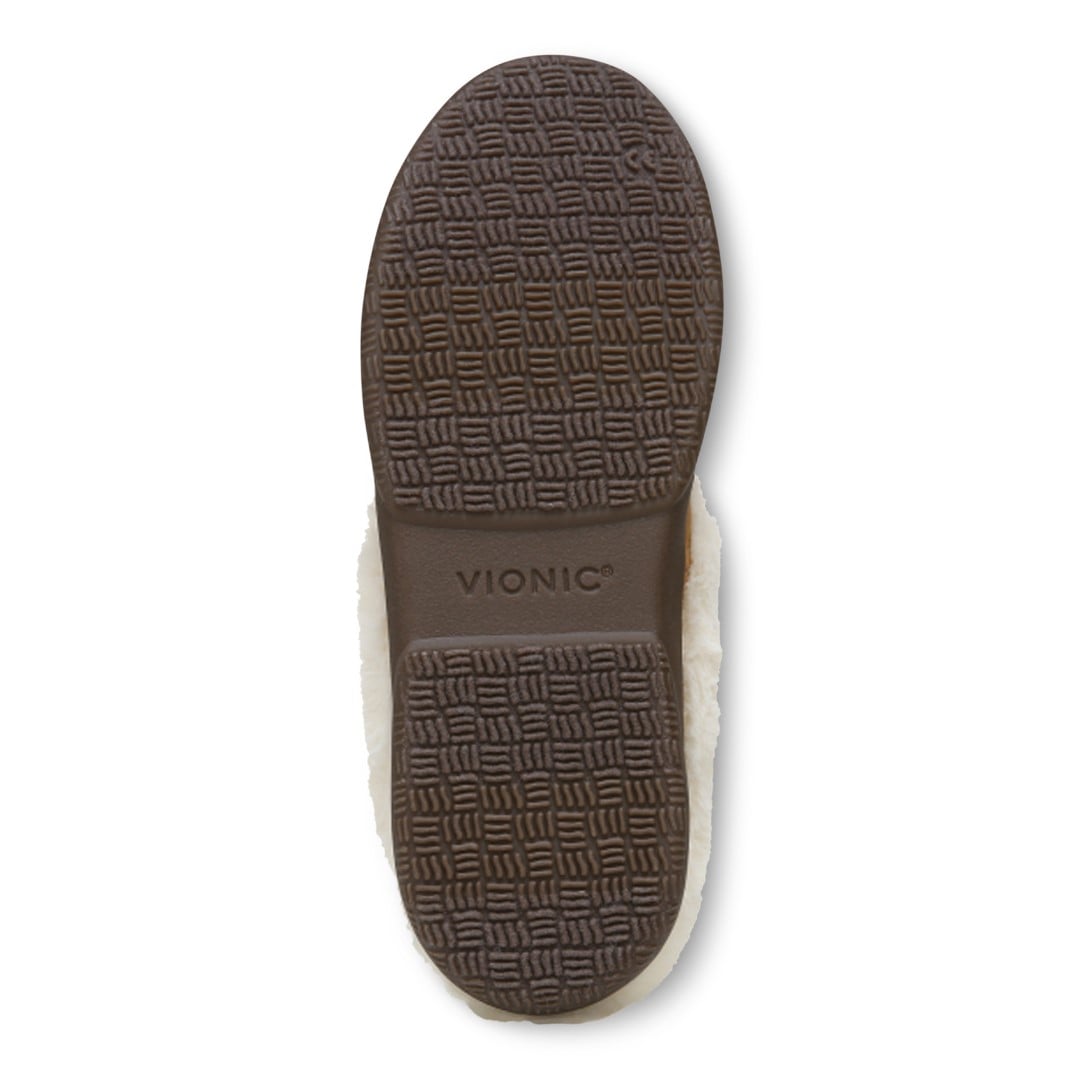 Vionic Perrin Womens Mule/Clog Casual - Toffee Micro - Bottom