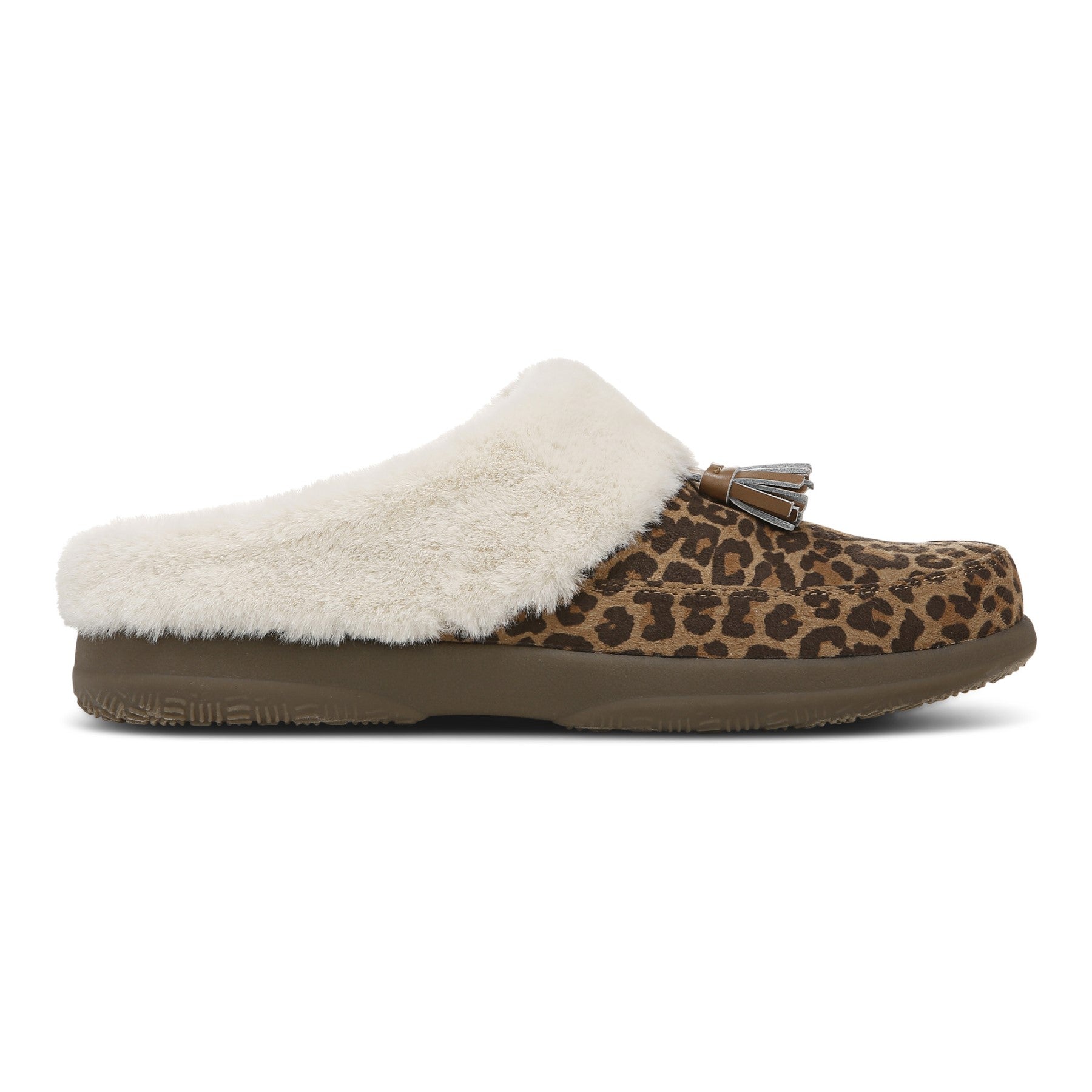 Vionic Perrin Women's Arch Supportive Slipper - Tan Leopard - Right side