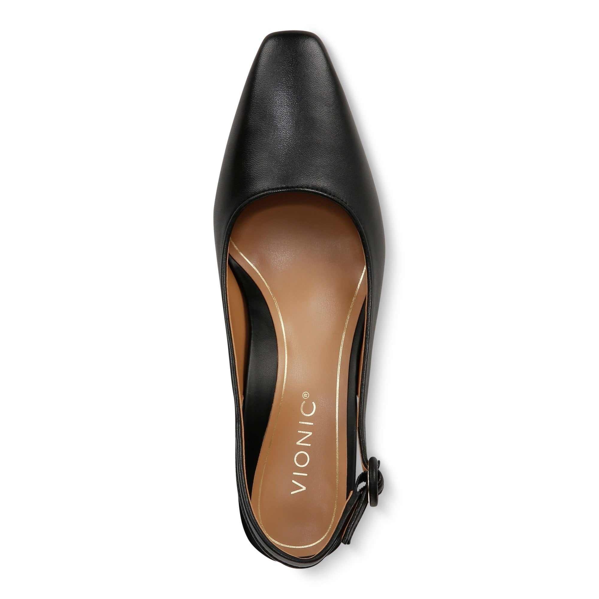 Vionic Perris Women's Comfort Slingback Pump - Black - PERRIS-I8670L1001-BLACK-7t-med