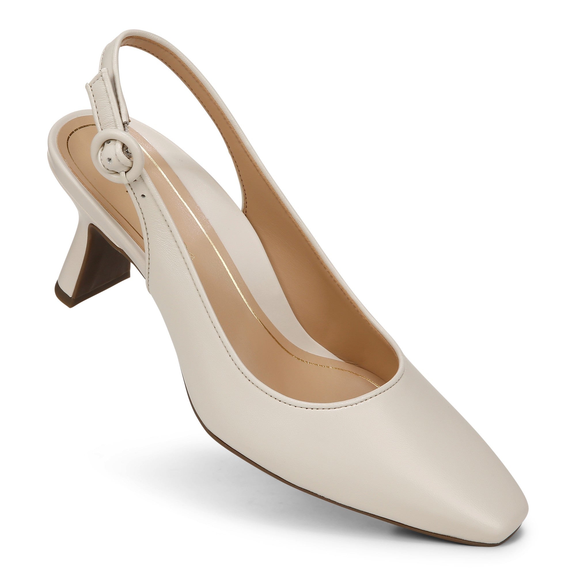 Vionic Perris Women's Comfort Slingback Pump - Cream - PERRIS-I8670L1100-CREAM-13f-med