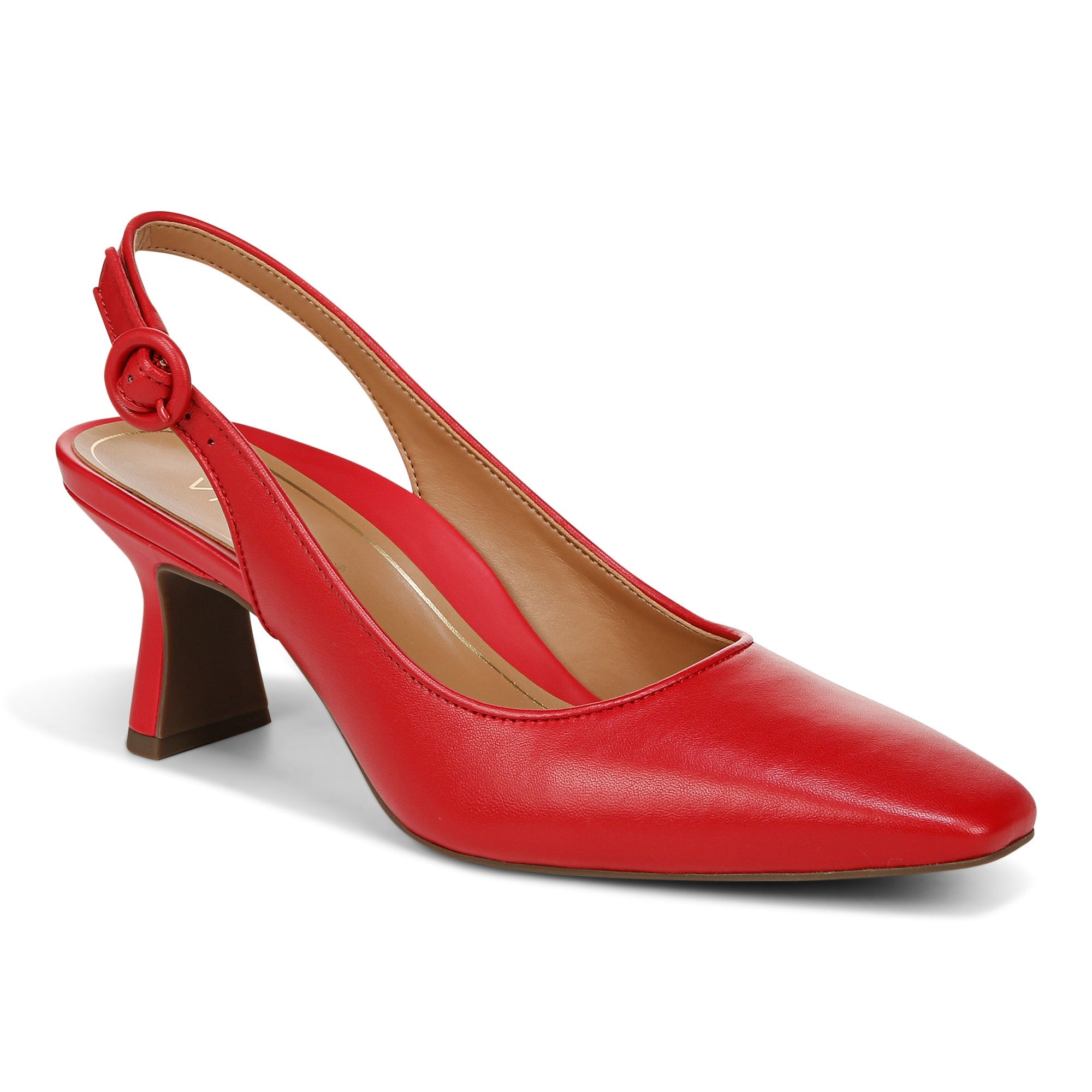 Vionic Perris Women's Comfort Slingback Pump - Red - PERRIS-I8670L1600-RED-1t-med