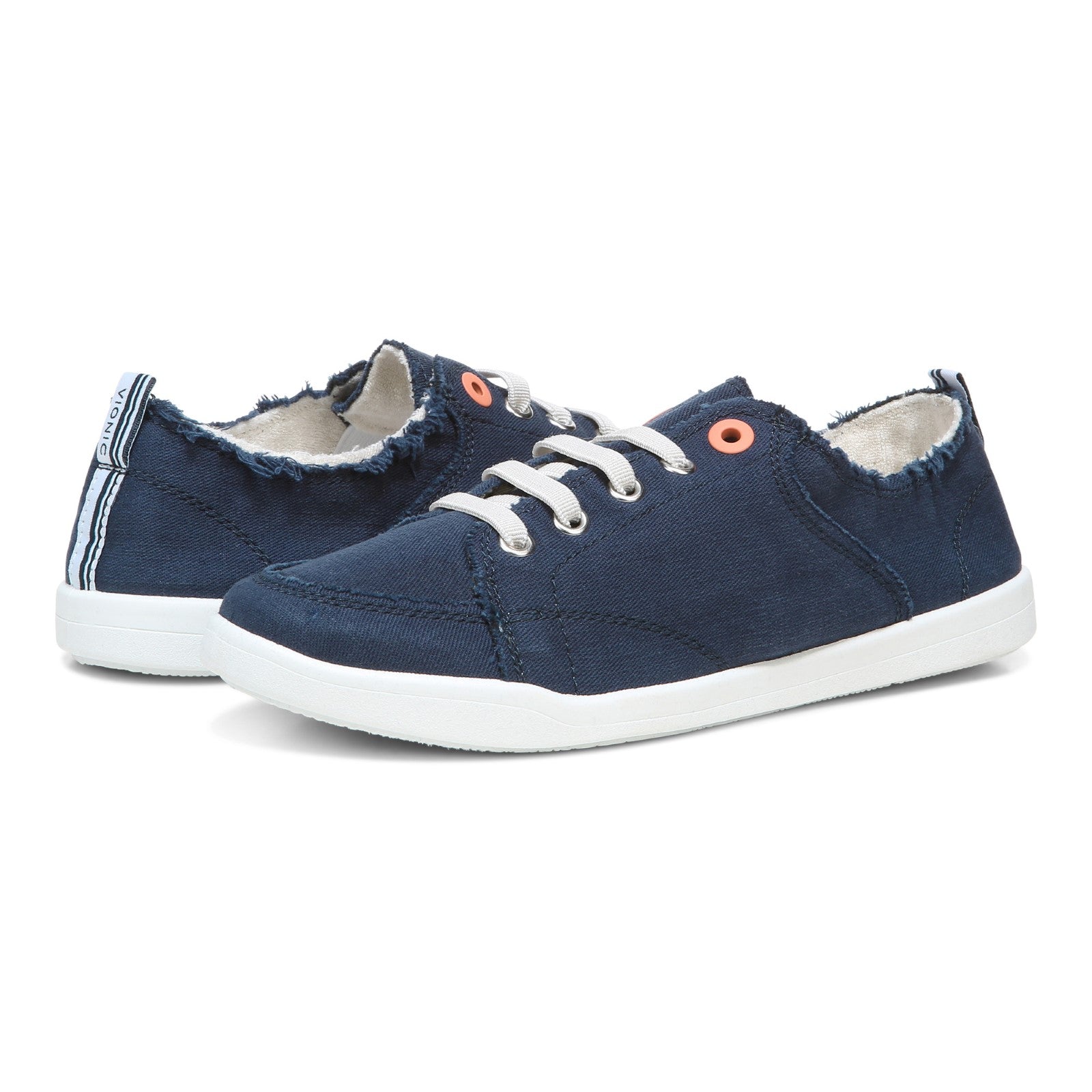Vionic Pismo Women's Casual Supportive Sneaker - Navy - pair left angle