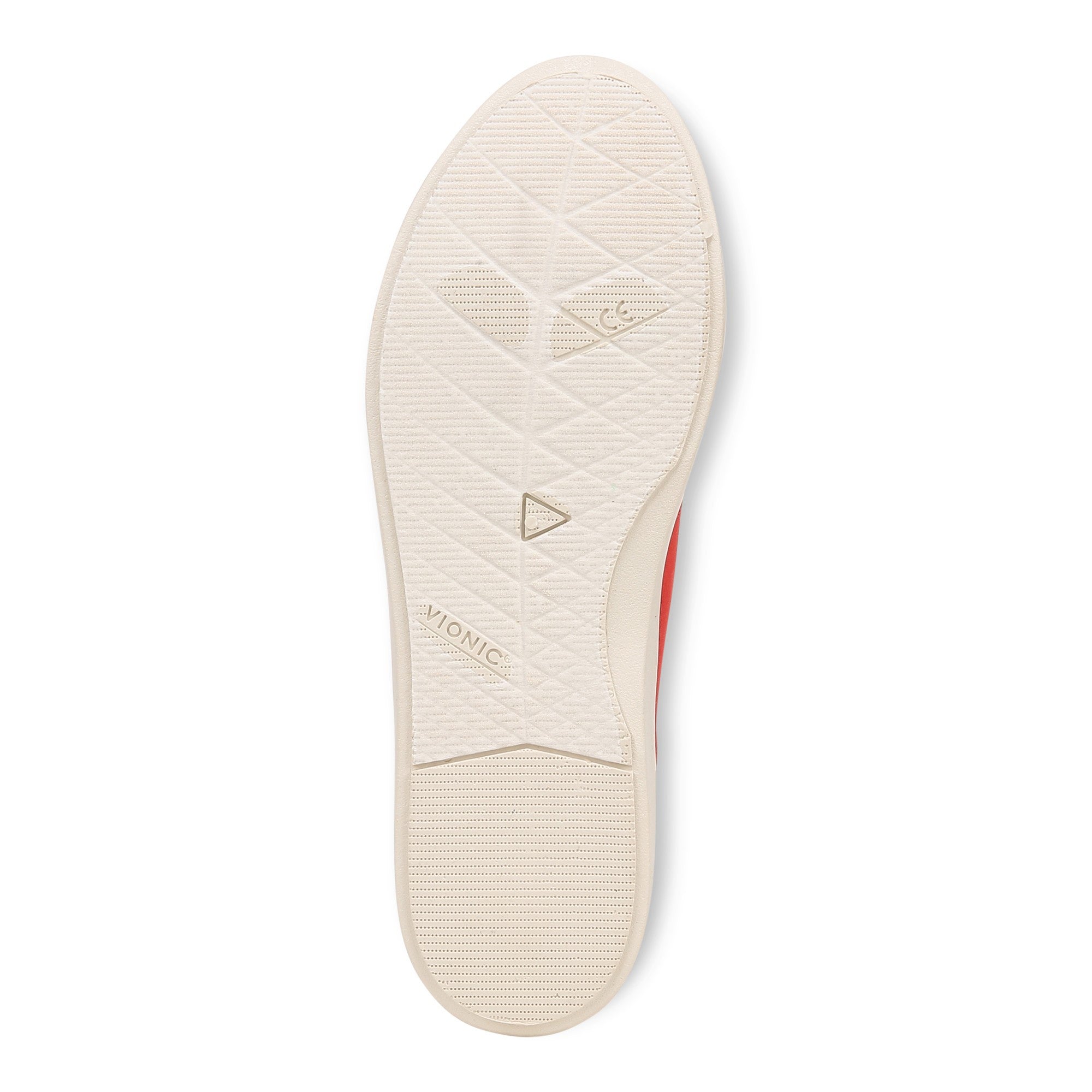 Vionic Pismo Women's Casual Supportive Sneaker - Red Canvas - Bottom