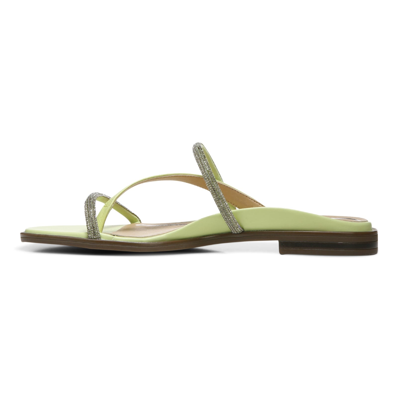 Vionic Prism Womens Slide Sandals - Pale Lime - Left Side