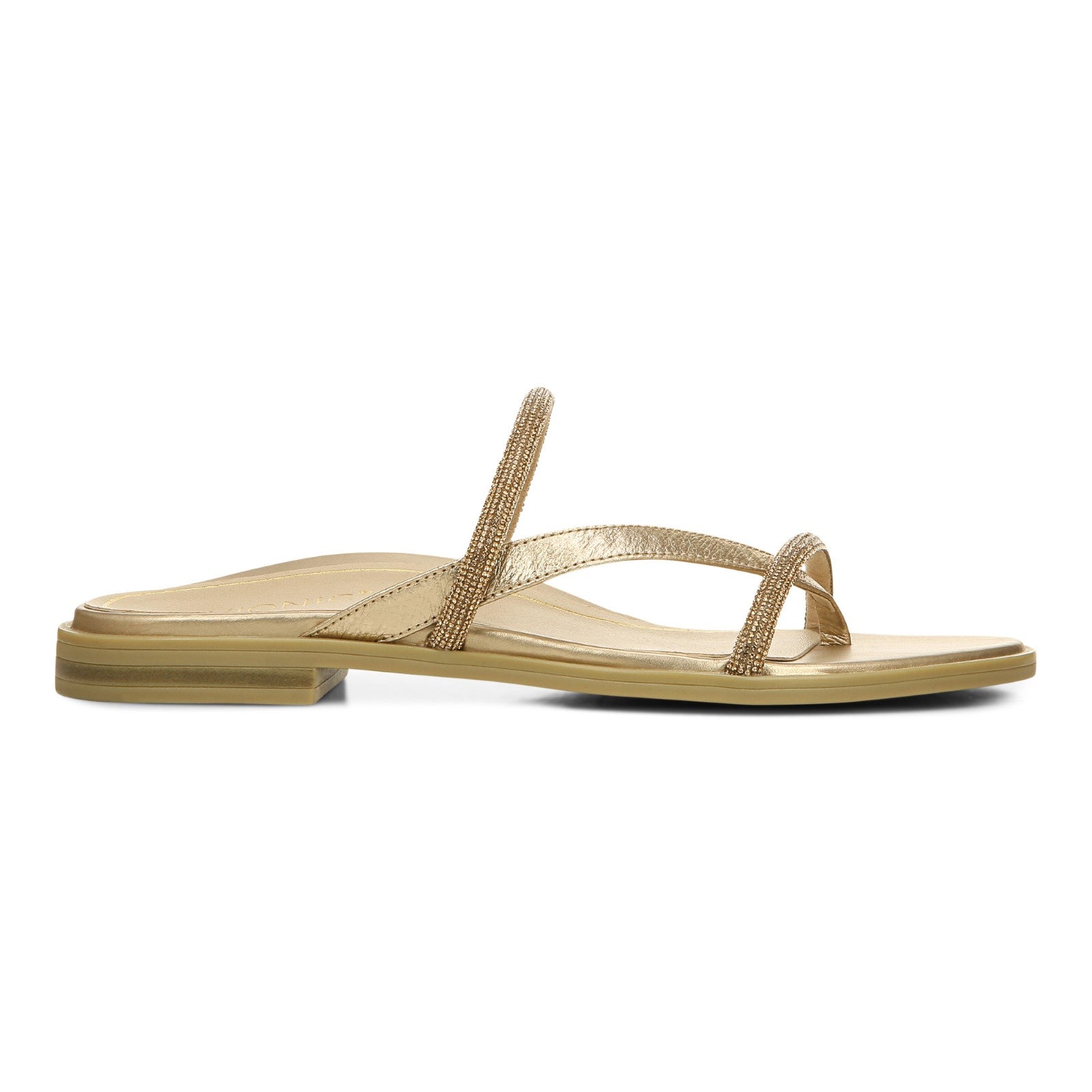 Vionic Prism Womens Slide Sandals - Gold Metallic - Right side
