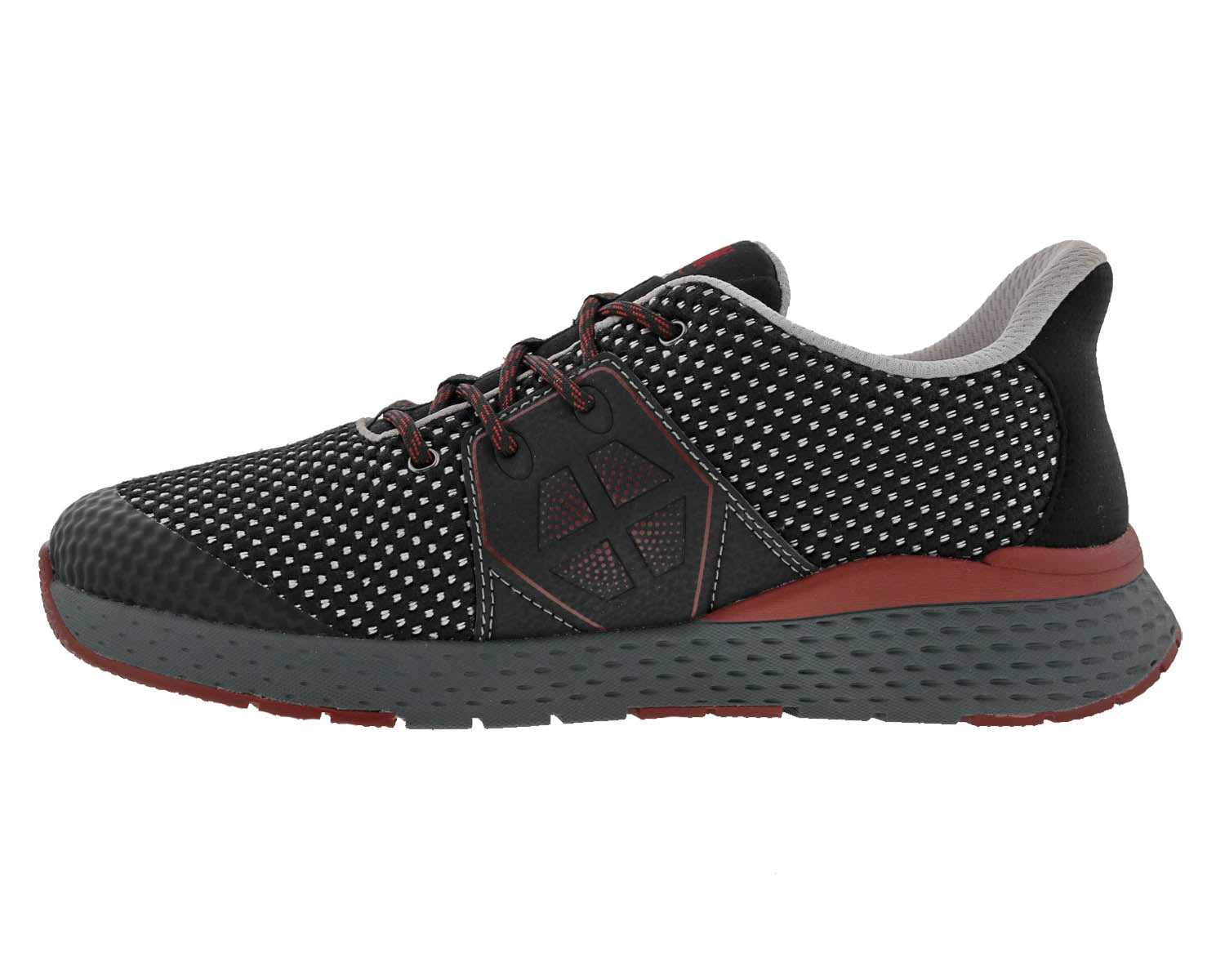 Drew Perform Men's Athletic Shoe - Black Mesh Combo - Inside View