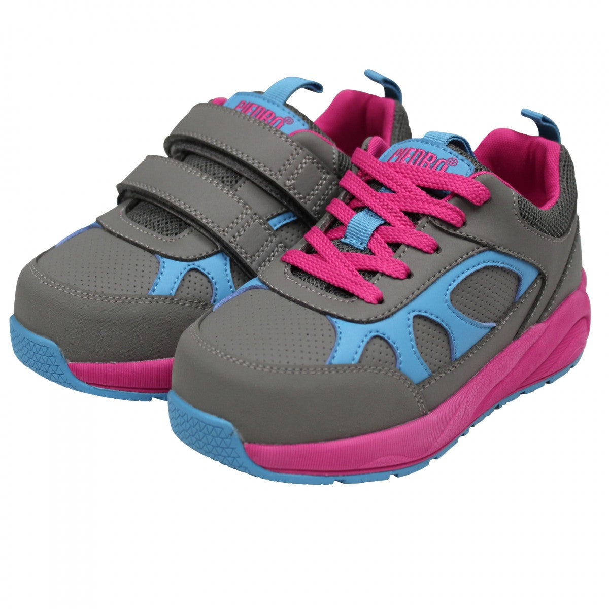 Piedro Children's Orthopedic Shoes - Lace or Strap - strap Pink Strap Pink Lace