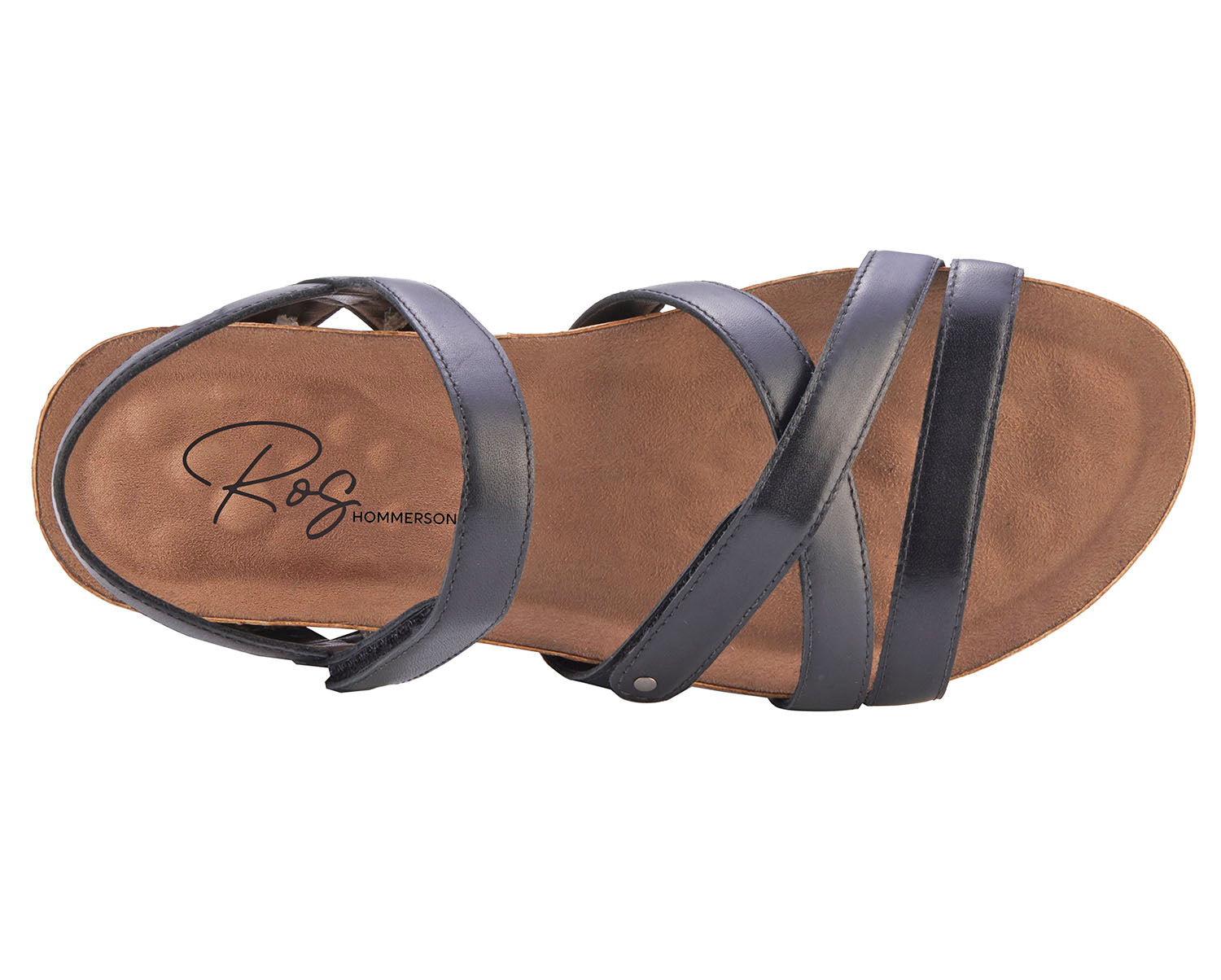 Ros Hommerson Pool Women's Sandal - Black Antando Leather - Sole View