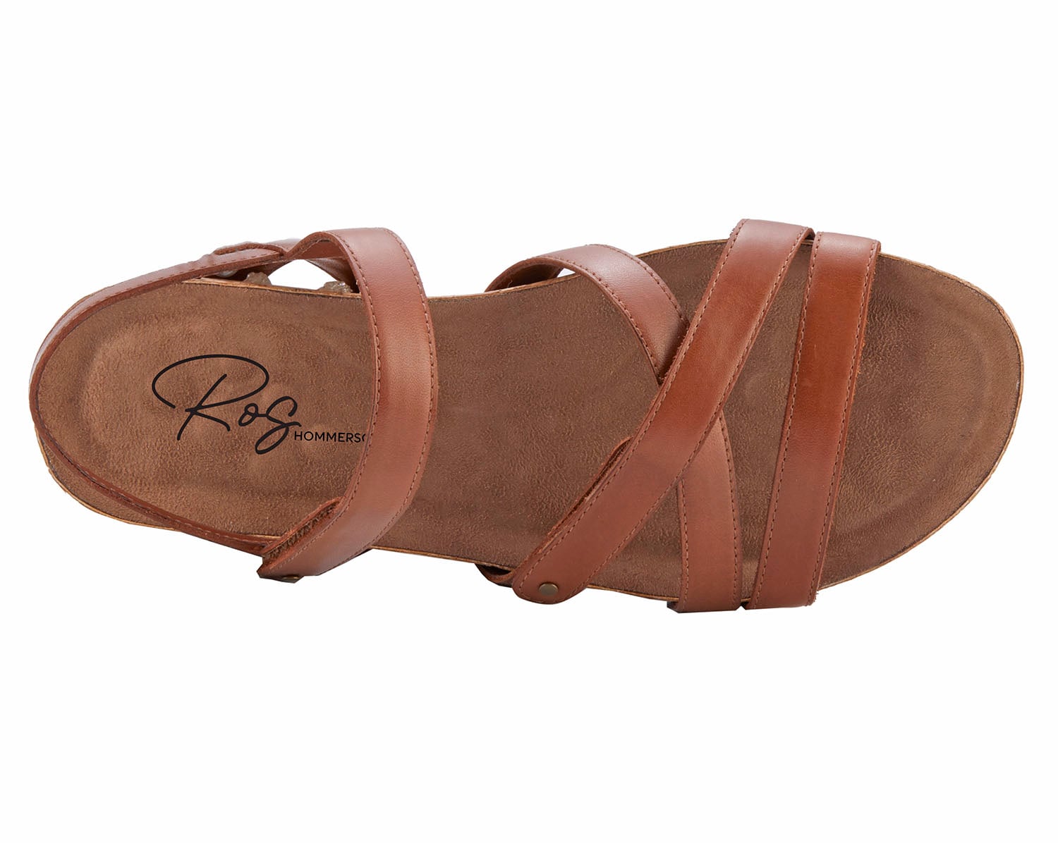 Ros Hommerson Pool Women's Sandal - Luggage Antando Leather - Sole View