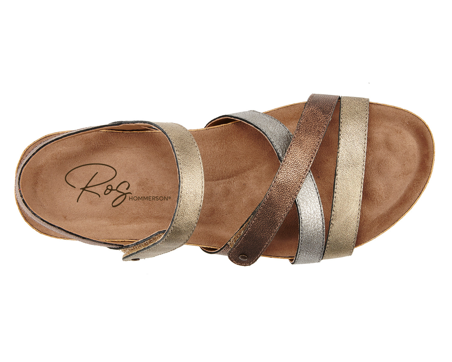 Ros Hommerson Pool Women's Sandal - Metallic Multi Leather - Sole View
