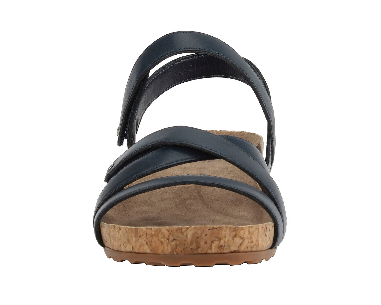 Ros Hommerson Pool Women's Sandal - Navy Antando Leather - Front View