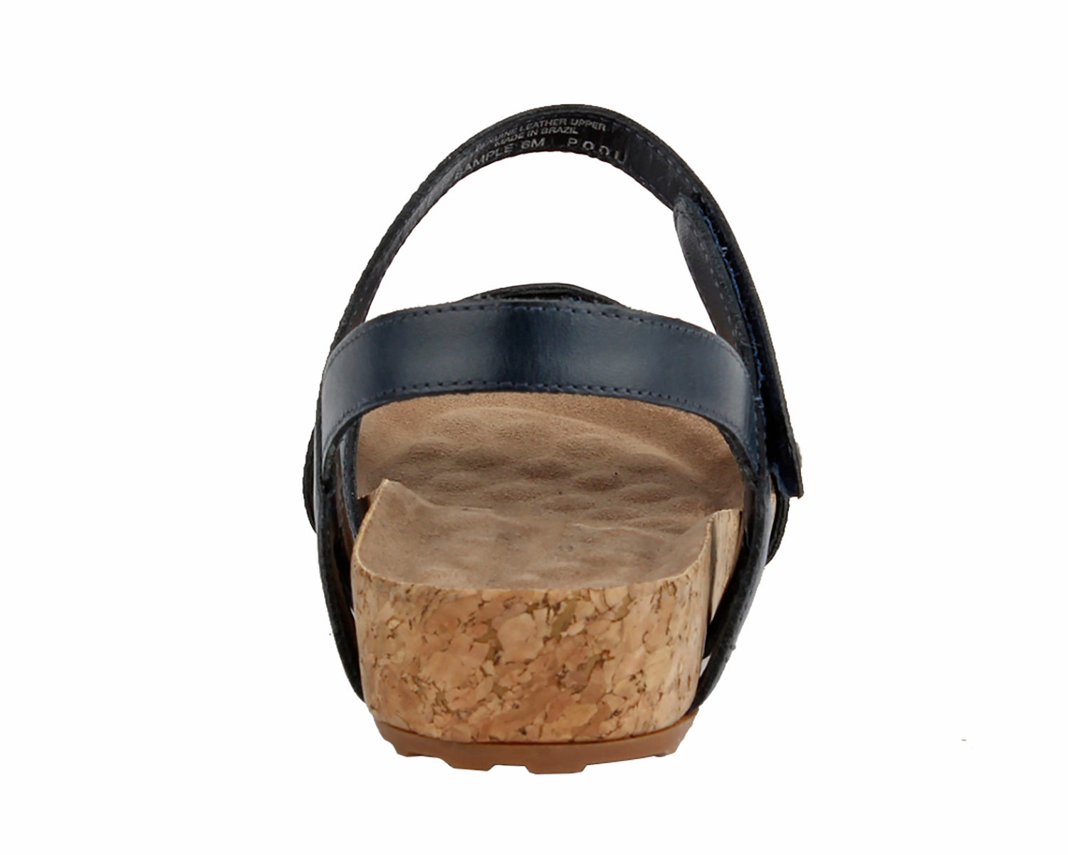 Ros Hommerson Pool Women's Sandal - Navy Antando Leather - Back View