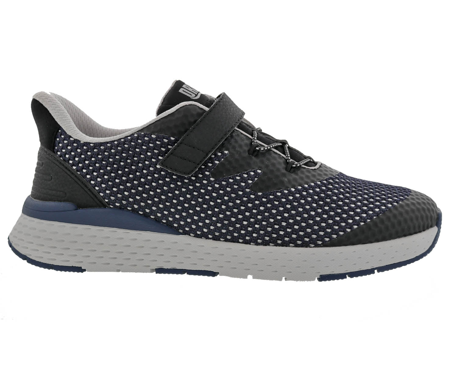 Drew Presto Men's Athletic Shoe - Navy Mesh Combo - Outside View