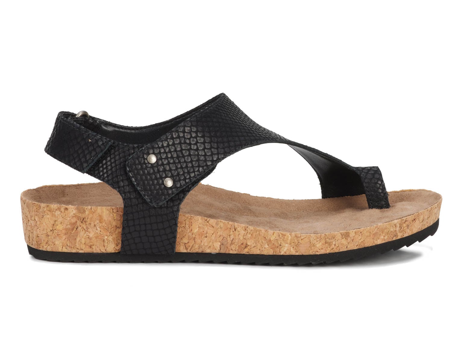 Black Matte Snake Leather