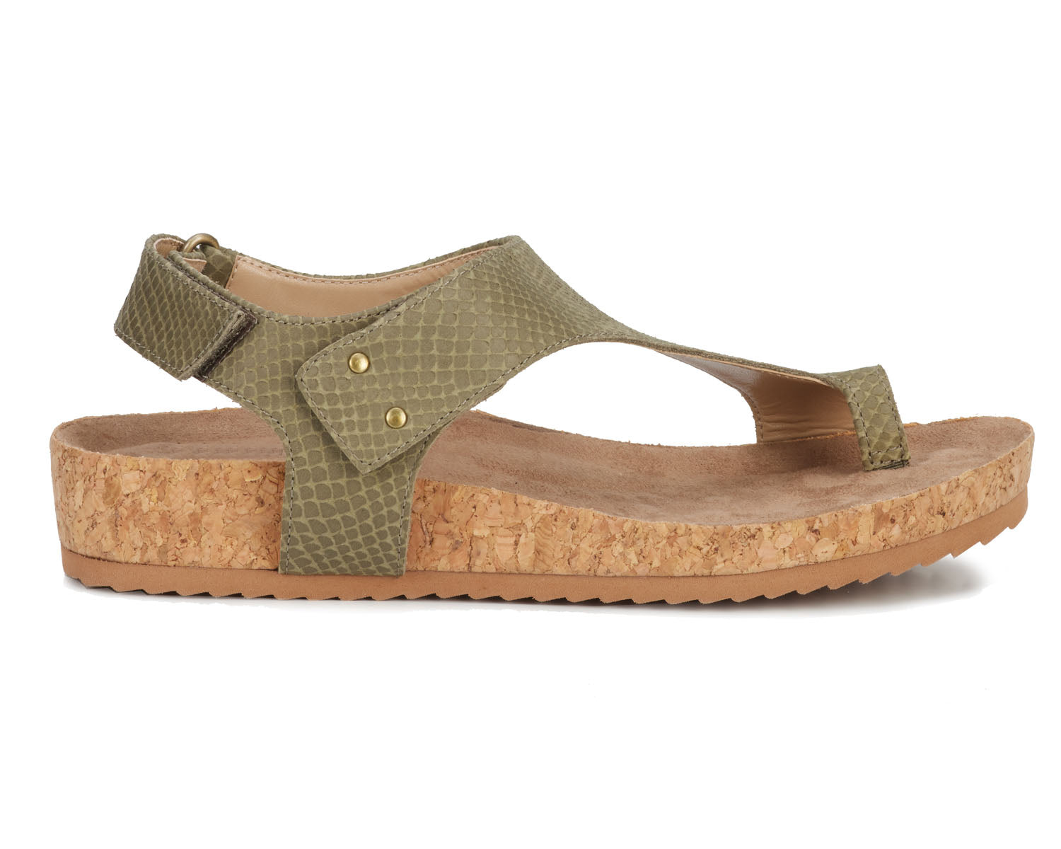 Olive Matte Snake Leather