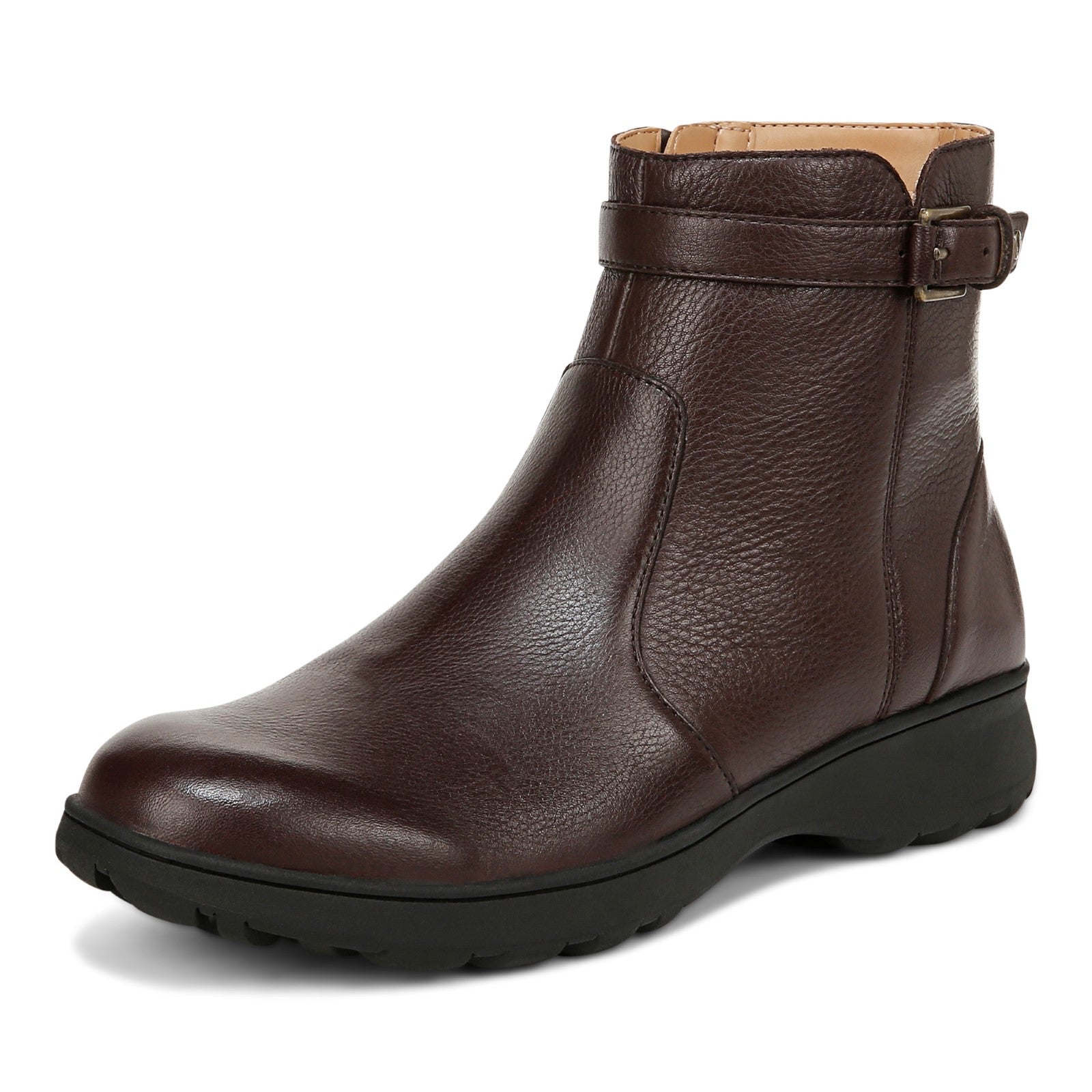 Vionic Redding womens Ankle/Bootie Short Boot - Chocolate Ganache - Left angle