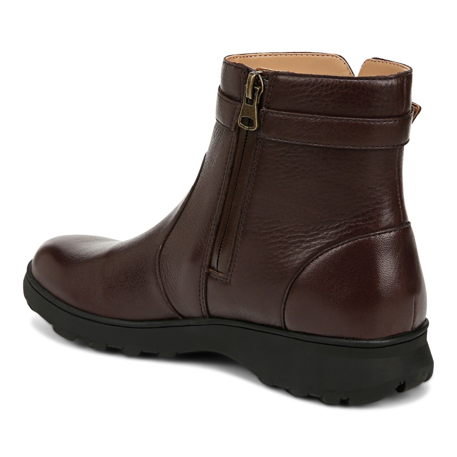 Vionic Redding womens Ankle/Bootie Short Boot - Chocolate Ganache - Back angle