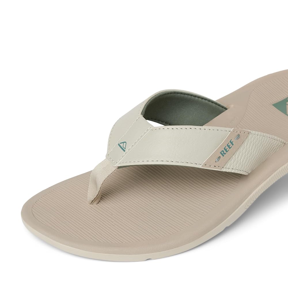 Reef Santa Ana Men's Comfort Beach Sandals - Tan/Tan/Forest