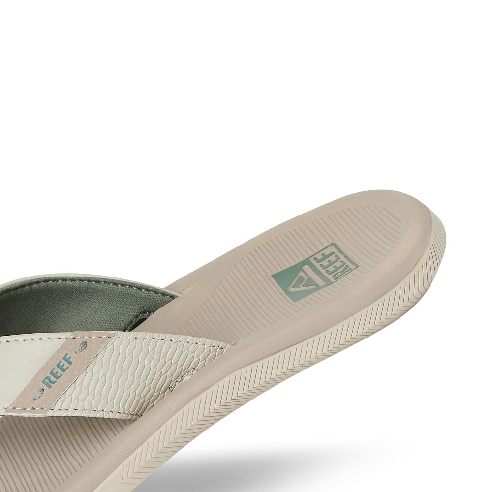 Reef Santa Ana Men's Comfort Beach Sandals - Tan/Tan/Forest