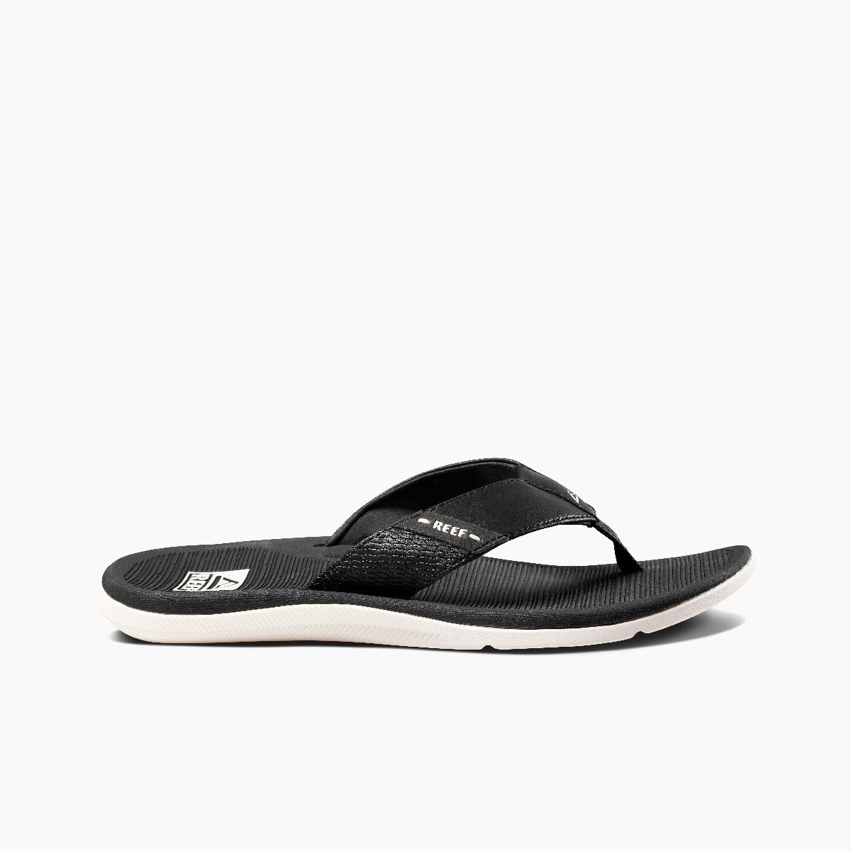 Men\'s Beach Sandals - Reef Santa Ana - Grey/white - Side