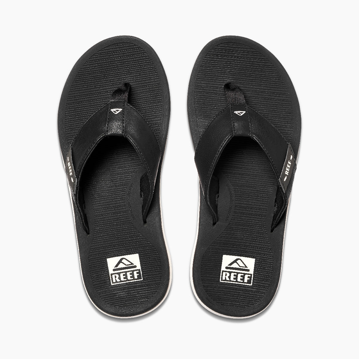 Men\'s Beach Sandals - Reef Santa Ana - Grey/white - Top